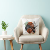 秋オレンジバラフローラ装飾用クッション クッション (椅子)