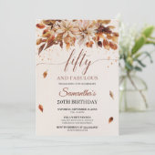 秋オレンジフラワーズマリゴールドクーパー50 招待状 (スタンド正面)