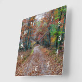 秋オンザダートロードウォールニュークロック スクエア壁時計 (傾斜)