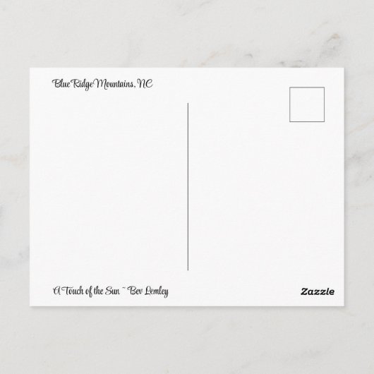 秋オンブルーリッジ ポストカード (裏面)