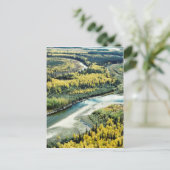 秋オンユーコンフラッツ国立野生生物保護区 ポストカード (スタンド正面)