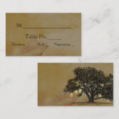 秋オークツリーランタン結婚ズ座席表 プレイスカード (正面/裏面)