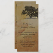 秋オークツリーランタン結婚式 プログラム (正面/裏面)