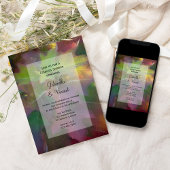 秋オークリーフアジェウェディングシャワー 招待状