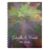 秋オークリーフアジサイ結婚ズ ノートブック (正面)