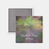 秋オークリーフアジサイ結婚ズ マグネット (正面/裏面)