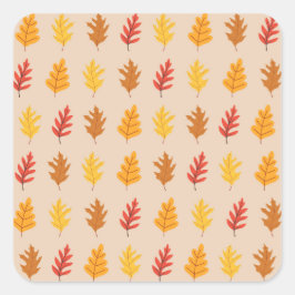 秋オーク葉ズ スクエアシール