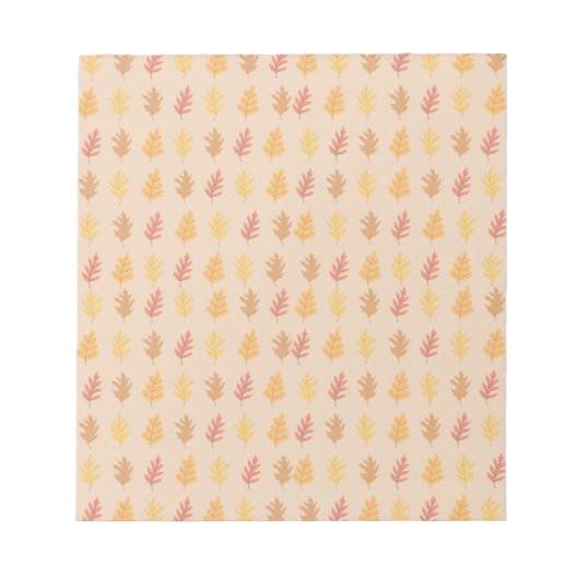 秋オーク葉ズ ノートパッド (正面)