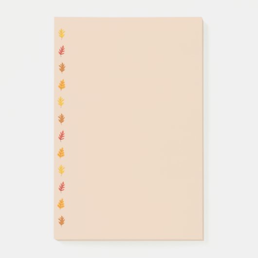 秋オーク葉ズ ポストイット (正面)