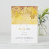 秋オーク葉ブライダルシャワー 招待状 (スタンド正面)