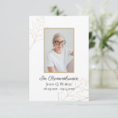 秋オーク離れズ葬式ウェイクメモリアル悔やみや弔慰 サンキューカード (スタンド正面)