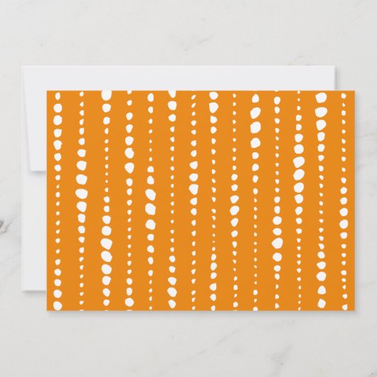 秋オータムウッドランドキツネカボッキンフォト誕生日 招待状 (裏面)