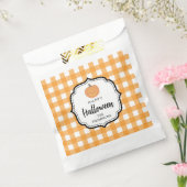 秋オータムオレンジプレイドハロウィーンパンプキン フェイバーバッグ (封をした状態)