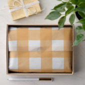 秋オータムオレンジプレイドパターン 薄葉紙 (ギフト)