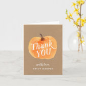 秋オータムカプキンクラフト折り畳みサンキューカード カード (黄色い花)