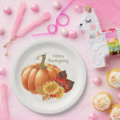 秋オータムカボチャ紙プレート ペーパープレート (パーティー)