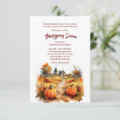 秋オータムカンプキンパッチパーティの招待状 招待状 (スタンド正面)