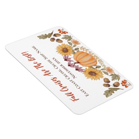 秋オータムクルーズキャビンステートルームドアマーカー マグネット (右側)