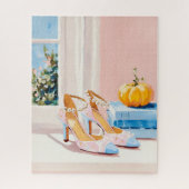 秋オータムグラムハイヒールファッション ジグソーパズル (縦)