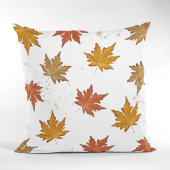 秋オータムグリーン葉リーズファームハウス クッション