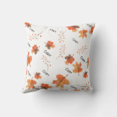 秋オータムコージーフローラアクセント クッション (裏面)