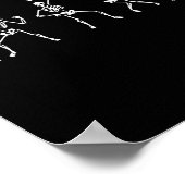 秋オータムスケルトン踊り ポスター (角)