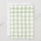 秋オータムセージグリーンファームアニマル誕生日 招待状 (裏面)