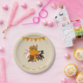 秋オータムチワフアサンクスギビング紙プレート ペーパープレート (パーティー)