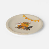 秋オータムチワフアサンクスギビング紙プレート ペーパープレート (アングル)