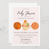 秋オータムトリートベビーシャワー招待状 招待状 (正面/裏面)