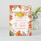 秋オータムブライダルシャワー招待 招待状 (スタンド正面)