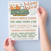 秋オータムホリデーフェスティバルブティックフライヤー チラシ (手)