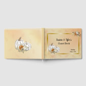 秋オータムホワイトパンプキンラスト結婚ズ ゲストブック (全面)