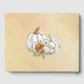 秋オータムホワイトパンプキンラスト結婚ズ ゲストブック (裏面)