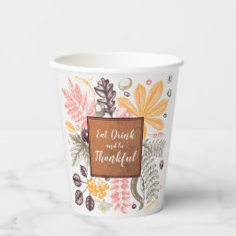 秋オータムボタニカル 紙コップ