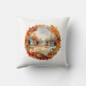 秋オータムボホウォーターカラーパンプキンコテージ クッション (裏面)