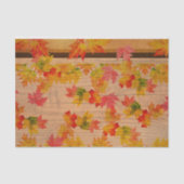 秋オータムメープル葉ズオンバーンウッド 薄葉紙 (正面)