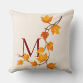 秋オータムメープル離れズブランチ クッション (正面)