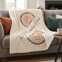 秋オータムレインボー シェルパブランケット