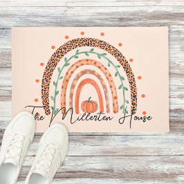 秋オータムレインボー ドアマット