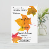 秋オータムレッドゴールデンリハーサルディナー招待状 招待状 (スタンド正面)