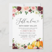 秋オーティウムフローラ赤ちゃんシャワー招待 招待状 (正面)