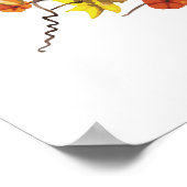 秋オールオレンジ紅葉 ポスター (角)