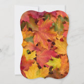 秋オールド素朴ウッドバーンサンクスギビング招待状 招待状 (裏面)