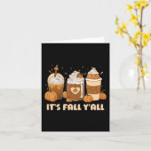 秋オールハロウィーンレトロ秋ハロウィーン カード (黄色い花)