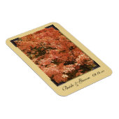 秋オ葉レンジの結婚式の日付を保存 マグネット (右側)