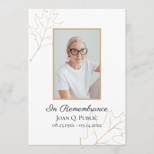 秋オ離れク葬儀社 プログラム (正面)