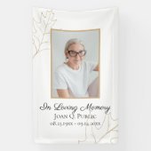 秋オ離れークお祝いの葬儀 横断幕 (縦)