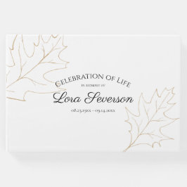 秋オ離れークお祝い ゲストブック