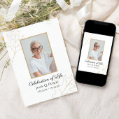 秋オ離れークお祝い 招待状